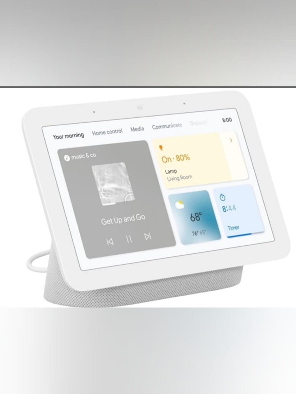 NEW Google Nest Hub 2nd Gen 7" Smart Display with Google Assistant – Chalk